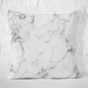 Suklly Modern European Square White Silver Gray Carra Marble Stone Abstract Hidden Zipper Home Sofa Decorative Throw Pillow Cover Cushion Case 20x20 Inch Design Printed Pillowcase view 3