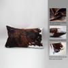 Skully Polyester Brown Black White Fabric Hidden Zipper Home Decorative Rectangle Throw Pillow Cover Cushion Case 12x20 inch Design Printed Pillowcase view 2