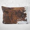 Skully Polyester Brown Black White Fabric Hidden Zipper Home Decorative Rectangle Throw Pillow Cover Cushion Case 12x20 inch Design Printed Pillowcase view 3