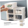 Cabilock 2pcs Transparent Plastic Shoes Storage -saving Organizer Capacity Easy for Home and Closet Use view 3