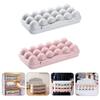 Cabilock 2pcs Tray Organizer Holder for Refrigerator Space-Saving Kitchen Storage Gray for Home Use view 4