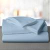 Mr Pandaa 100% American Supima Cotton 800 Thread Count Sheet Set, Ultra Crisp, Sateen Weave Hotel Collection, 13" Deep Pockets - Twin-Sky Blue view 1
