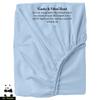 Mr Pandaa 100% American Supima Cotton 800 Thread Count Sheet Set, Ultra Crisp, Sateen Weave Hotel Collection, 13" Deep Pockets - Twin-Sky Blue view 2