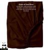 Mr Pandaa 100% American Supima Cotton 800 Thread Count Sheet Set, Ultra Crisp, Sateen Weave Hotel Collection, 13" Deep Pockets - Twin-Chocolate view 2