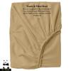 Mr Pandaa 100% American Supima Cotton 800 Thread Count Sheet Set, Ultra Crisp, Sateen Weave Hotel Collection, 13" Deep Pockets - Twin-Taupe view 2