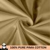 Mr Pandaa 100% American Supima Cotton 800 Thread Count Sheet Set, Ultra Crisp, Sateen Weave Hotel Collection, 13" Deep Pockets - Twin-Taupe view 4