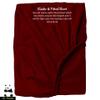 Mr Pandaa 100% American Supima Cotton 800 Thread Count Sheet Set, Ultra Crisp, Sateen Weave Hotel Collection, 15" Deep Pockets - RV King-Burgundy view 2