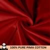 Mr Pandaa 100% American Supima Cotton 800 Thread Count Sheet Set, Ultra Crisp, Sateen Weave Hotel Collection, 15" Deep Pockets - RV King-Burgundy view 4