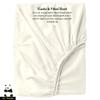 Mr Pandaa 100% American Supima Cotton 800 Thread Count Sheet Set, Ultra Crisp, Sateen Weave Hotel Collection, 13" Deep Pockets - Twin-Ivory view 2