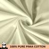 Mr Pandaa 100% American Supima Cotton 800 Thread Count Sheet Set, Ultra Crisp, Sateen Weave Hotel Collection, 13" Deep Pockets - Twin-Ivory view 4