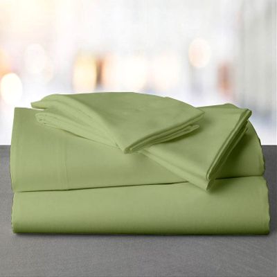 Mr Pandaa 100% American Supima Cotton 800 Thread Count Sheet Set, Ultra Crisp, Sateen Weave Hotel Collection, 13" Deep Pockets - Twin Extra Long-Sage