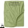 Mr Pandaa 100% American Supima Cotton 800 Thread Count Sheet Set, Ultra Crisp, Sateen Weave Hotel Collection, 13" Deep Pockets - Twin Extra Long-Sage view 2