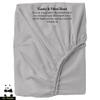 Mr Pandaa 100% American Supima Cotton 800 Thread Count Sheet Set, Ultra Crisp, Sateen Weave Hotel Collection, 13" Deep Pockets - Twin-Light Grey view 2