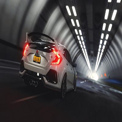 Palmetto Posters 24x36 Poster: Honda Civic Type r Side View 108357