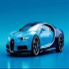 Palmetto Posters 24x36 Poster: Bugatti chiron Side View Blue 110214 view 1