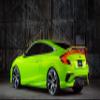 Palmetto Posters 24x36 Poster: Honda Civic si Black Front View City 99210 view 1