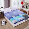 CFYCYHDZHT Bed Sheet Set Queen Size Soft Comfortable Sanded Printing Mattress Cover, Bedroom Homestay Single Double King Size Mattress Protector Sky Blue 150cm200cm view 1