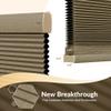 Boolegon Cordless Linen Pattern Cellular Shades Blackout Honeycomb Shades for Windows Pull Down Honeycomb Privacy Blinds for Bedroom Office Thermal Insulated, Blackout Beige, 38.5" W x 72" H view 3