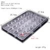 32 cavities Convex Square Cube Shape with Pattern Polycarbonate Chocolate Mold Candy Mould Fondant Mousse Ice Molds DIY Bakery view 2