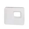 Ceramic Joe Rectangular Hollow Vase Handmade Decorative Vase for Modern Living Room (White-B) view 1