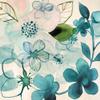 ArtExpert Water Blossoms Iii by Margaret Berg - 16x16 Art Print Poster view 1