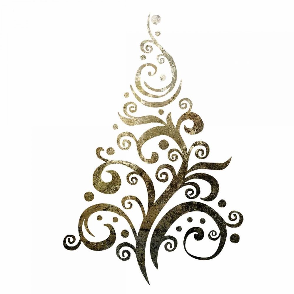 ArtExpert Glimmer Trees 1 by Melody Hogan - 16x16 Art Print Poster