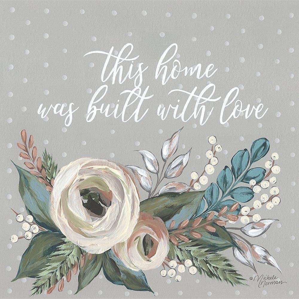 ArtExpert Built With Love by Michele Norman - 16x16 Art Print Poster