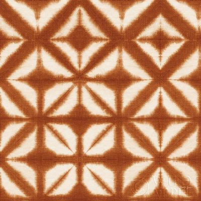 ArtExpert Shibori Square Xii Orange by Nancy Green - 16x16 Art Print Poster
