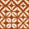 ArtExpert Shibori Square Xii Orange by Nancy Green - 16x16 Art Print Poster view 1