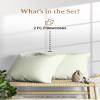 1000 TC Sage Standard Pillowcases Set of 2 100% Egyptian Cotton Pillow Cases with Long Staple Cotton & Sateen Weave, Silky Soft Hotel - Like Bed Pillow Covers for Comfy Sleeping, Snug Fit view 2