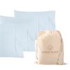 1000 TC Light Blue King Pillowcases Set of 4 100% Egyptian Cotton Pillow Cases with Long Staple Cotton & Sateen Weave, Silky Soft Hotel - Like Bed Pillow Covers for Comfy Sleeping, Snug Fit view 1