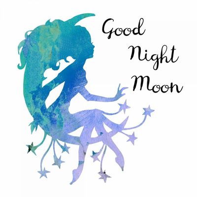 ArtExpert Good Night Moon by Sheldon Lewis - 16x16 Art Print Poster