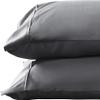 1000 TC Dark Gray Standard Pillowcases Set of 4 100% Egyptian Cotton Pillow Cases with Long Staple Cotton & Sateen Weave, Silky Soft Hotel - Like Bed Pillow Covers for Comfy Sleeping, Snug Fit view 1