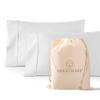 1000 TC White King Pillowcases Set of 2 100% Egyptian Cotton Pillow Cases with Long Staple Cotton & Sateen Weave, Silky Soft Hotel - Like Bed Pillow Covers for Comfy Sleeping, Snug Fit view 1