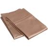 1000 TC Taupe Standard Pillowcases Set of 2 100% Egyptian Cotton Pillow Cases with Long Staple Cotton & Sateen Weave, Silky Soft Hotel - Like Bed Pillow Covers for Comfy Sleeping, Snug Fit view 1