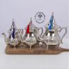 Authentic Moroccan Silver Teapot  Handcrafted in Fez  Qudsi Design  Traditional Mint Tea Pot  Handmade Decorative Teaware from Morocco (30OZ / 900 ML) view 2