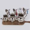 Authentic Moroccan Silver Teapot  Handcrafted in Fez  Qudsi Design  Traditional Mint Tea Pot  Handmade Decorative Teaware from Morocco (10OZ / 300 ML) view 2