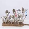 Authentic Moroccan Silver Teapot  Handcrafted in Fez  Qudsi Design  Traditional Mint Tea Pot  Handmade Decorative Teaware from Morocco (10OZ / 300 ML) view 3