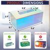 Acrylic Tissue Box Holder, Clear Dispenser for Facial Tissues, Napkins, and Dryer Sheets. Perfect for Bathrooms, Desks, Countertops, Vanities, Bedrooms, and Nightstands (Rectangle, Iridescent) view 2