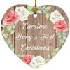 Designsify Christmas Tree Decoration, Caroline Baby's First Christmas, Heart Ornament B, Gifts for Birthday Anniversary Valentines Mom Mothers Fathers Day Party, to Men Women Him Her Friend Mom view 1