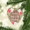 Designsify Christmas Tree Decoration, Caroline Baby's First Christmas, Heart Ornament B, Gifts for Birthday Anniversary Valentines Mom Mothers Fathers Day Party, to Men Women Him Her Friend Mom view 2