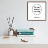 Framed Quotation Wooden Art Signs Positive Quotes Let The Message of Christ Dwell in You Richly. Bible Verse Quote White-C4 18x18cm view 3