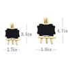 Numblartd Set of 10 Wooden Mini Chalkboard with Bracket - Small Blackboard Place Cards with Easel for Party Wedding Message Board Signs and Daily Home Tabletop Signs Decoration (Small) view 2