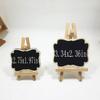 Numblartd Set of 10 Wooden Mini Chalkboard with Bracket - Small Blackboard Place Cards with Easel for Party Wedding Message Board Signs and Daily Home Tabletop Signs Decoration (Small) view 3