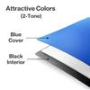 CRANBURY Small Photo Album 5x7 (Blue), 2-Pack Plastic Photo Book, 24 Pockets Show 48 Pictures, Mini Picture Binder with Customizable Album Cover, 5 x 7 Clear Sleeves view 2