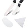 10pcs Stainless Steel Pastry Tool Set Icing Smoother Cake Spatula for Baking Cream Spreader Butter Scraper Textured Patterns Easy to Clean for Cakes and Desserts view 4