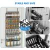 JKsmart 6-Tier Spice Rack Organizer with Door Hook, Wall Mounted & Over the Door Spice Racks for Kitchen Pantry Door Cabinet, Two Size, Large Capacity, Black view 4