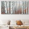 SIGNLEADER Canvas Print Wall Art Set White Trees Among Red Leaves Botanical Wilderness Illustrations Modern Art Contemporary Landscape Multicolor Ultra for Living Room, Bedroom, Office - 24"x36" x 3 view 2