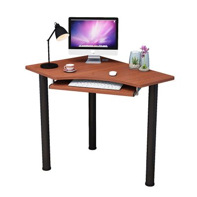 SH-tables Corner Table, Home Computer Desk with Keyboard Tray, Writing Desk, Desk, for Corner, Living Room, Bedroom, Study Room, 5 Colors (Color : B)