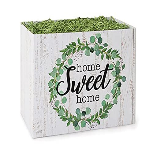 6 Pack, Farmhouse Home Sweet Home Basket Boxes, Small 6.75x4x5 for Party, Holiday & Events